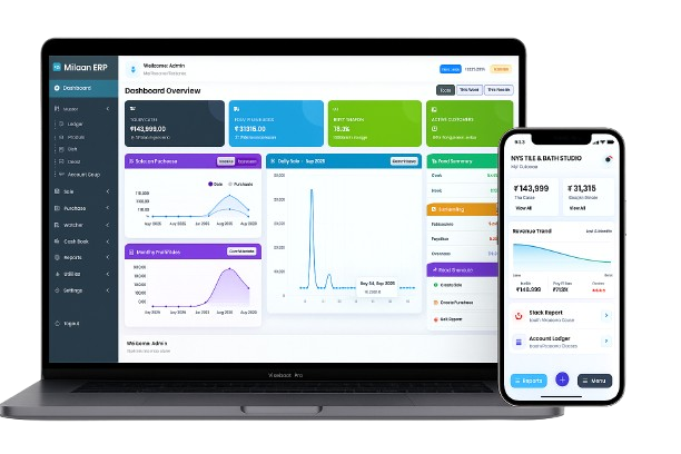 Milaan Book on Laptop and Mobile