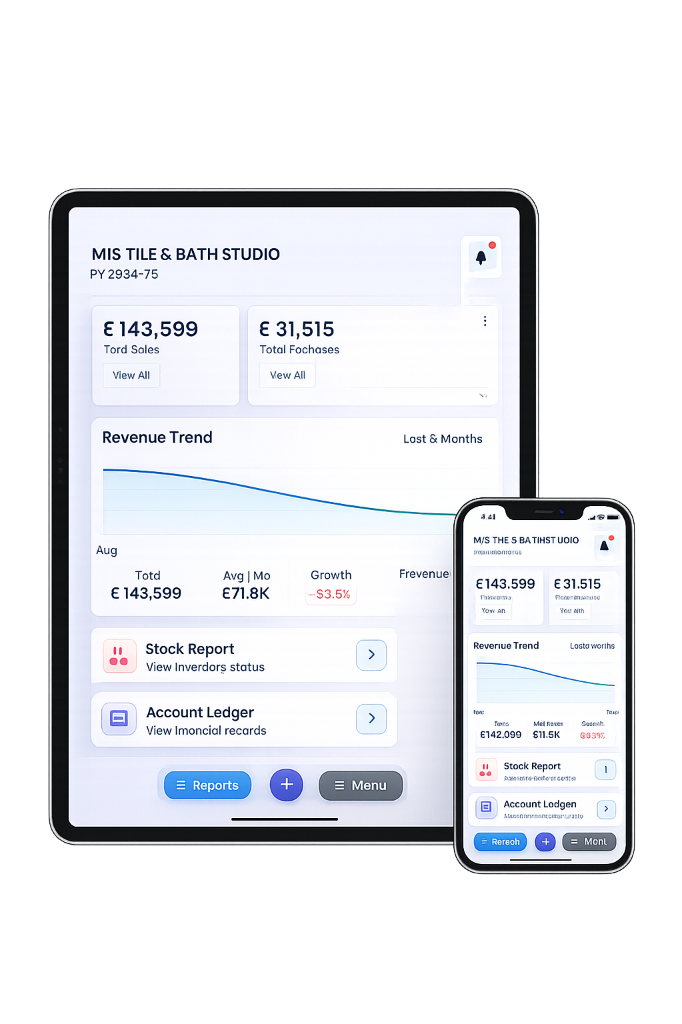MilaanBook on Tablet and Mobile